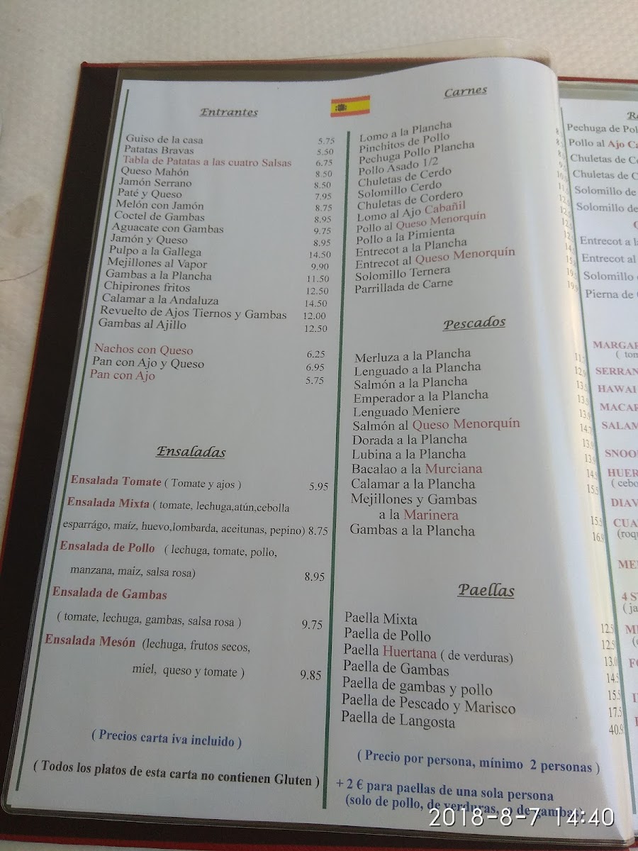 Menu Restaurante Meson Murciano-7